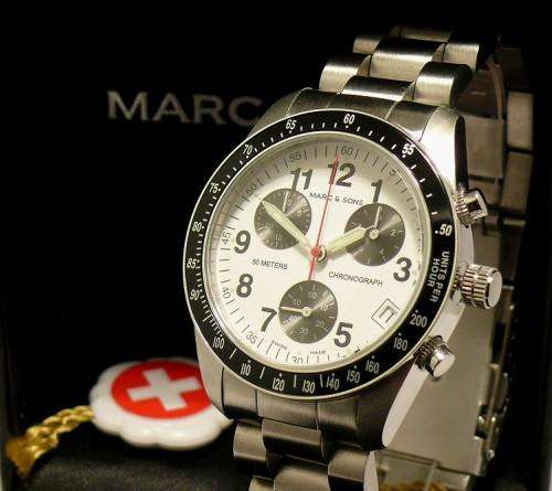 Sporty Chronograph SWISS MADE FROM MARC & SONS